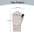 thumbnail image 3 of Tool Series Thermal Insulation Fingerless Texting Wool Gloves For Women And Men Winter Warm Knitted Mittens, 3 of 9