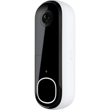 Arlo - Smart Wi-Fi Video Doorbell (2nd Generation) - Wired/Battery Operated with 2K Resolution - White
