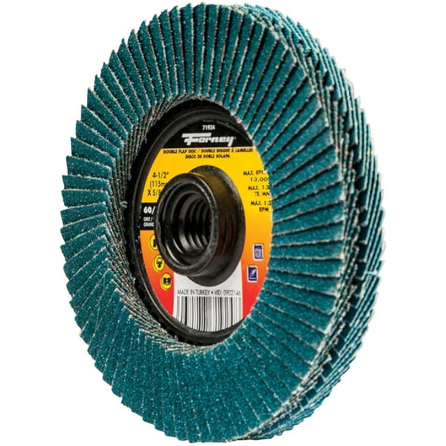 Disco de Lamelas Forney 71924 Doble Cara 60/120 Granos 4.5 pulg.