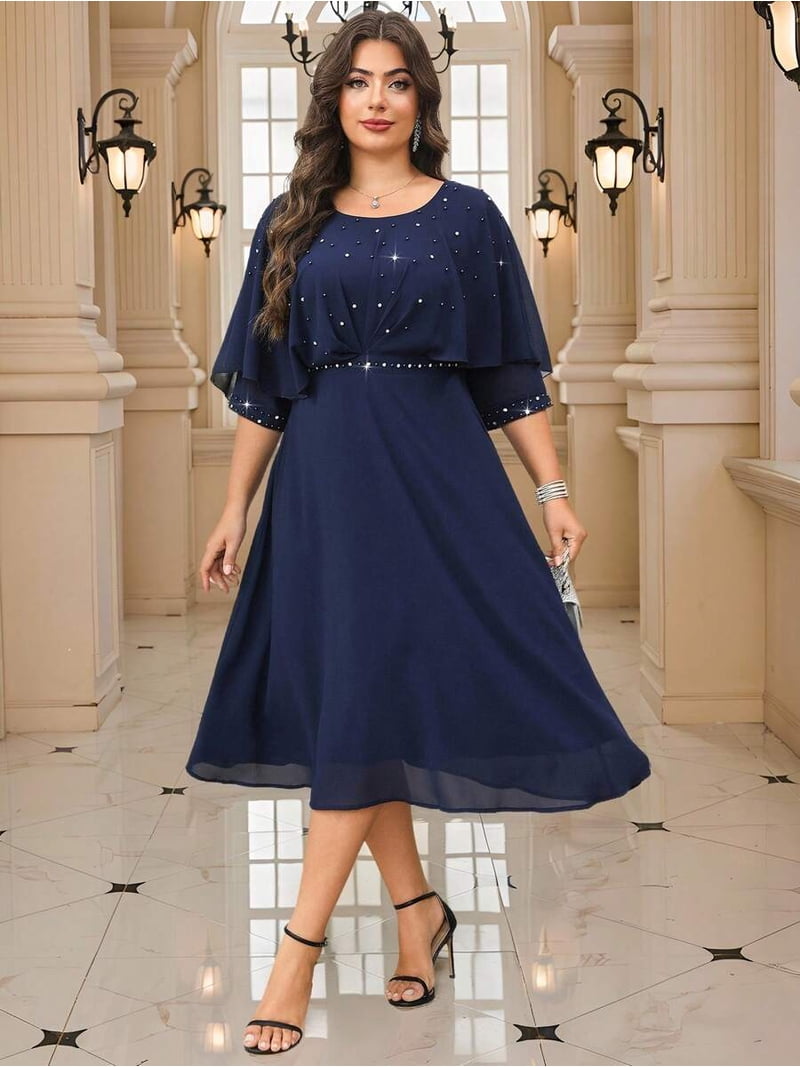 womens casual summer dresses PRETTYGARDEN Women's Maxi Dress Wrap Floral Boho Short S as the pictures show Elegant Dark Navy Trumpet/Mermaid Size:37 X-Long Nekopara