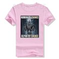 thumbnail image 3 of Camiseta divertida "Human By Chance Alpha By Choice", camisa divertida "Alpha Wolf Meme, abraza tu esencia alfa, ropa divertida de valor, frase, 3 of 5