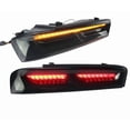 thumbnail image 2 of Fits 16-18 Chevy Camaro Sequential Turn Signal LED Tail Lights Pair - Smoke, 2 of 3