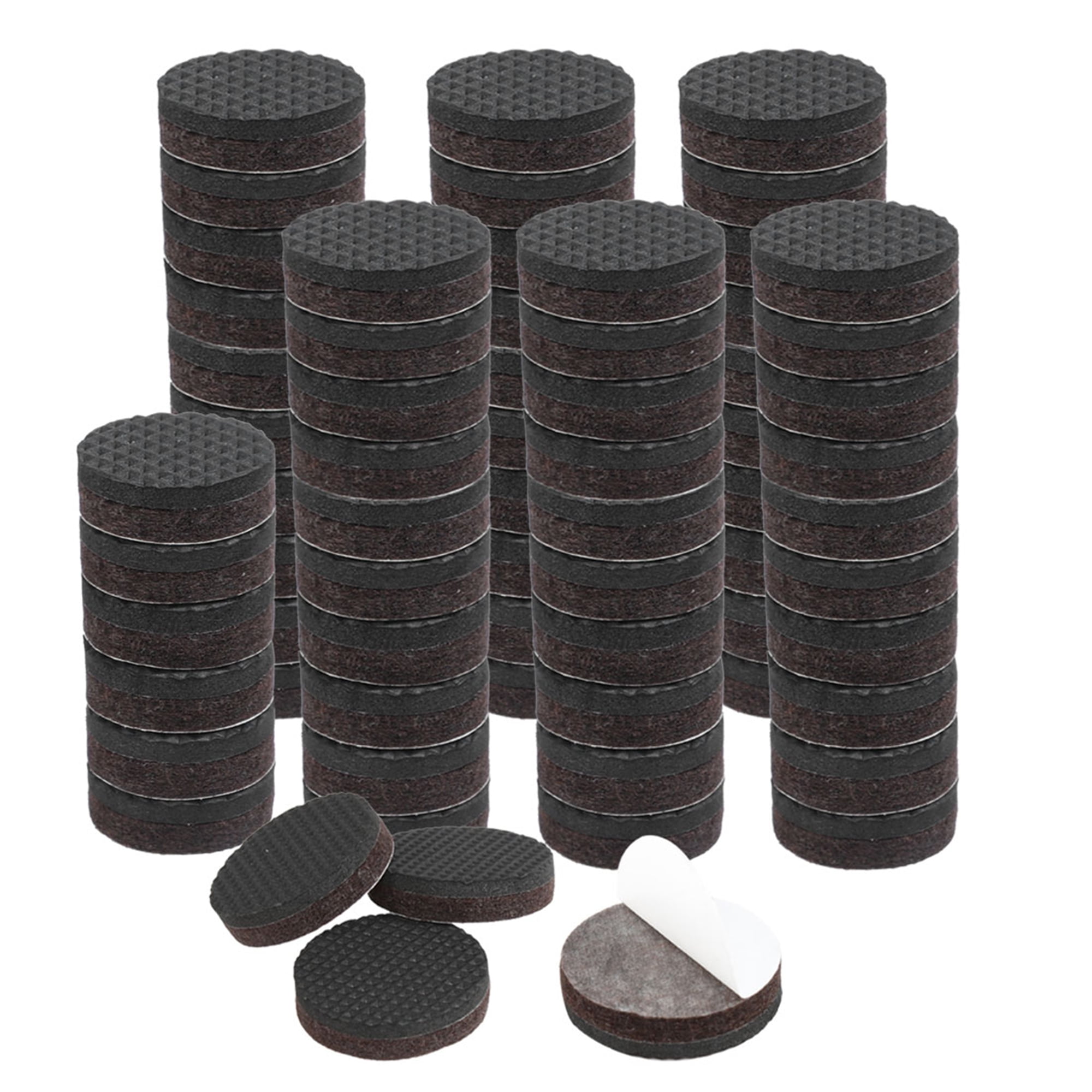 70pcs Round 7/8" Felt Furniture Pads Floor Protector for Table Desk Leg