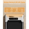 thumbnail image 2 of TKW Walking Pad Treadmill with Incline, 3 in 1 Under Desk Walking Pad, 300lbs Capacity Portable walk pad for Home Small Space, walkingpad treadmill, Black/White, 2 of 7