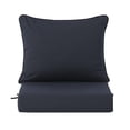 thumbnail image 3 of Costaelm Harmony Outdoor 2-Piece Deep Set Patio Seat Back Chair Cushions, 25 x 25, Navy Blue, 3 of 11