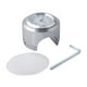 thumbnail image 4 of Reloj universal con de manillar de 7/8 "impermeable para ATV Dirt Bike Motocross (carcasa cromada) Blanco, 4 of 9