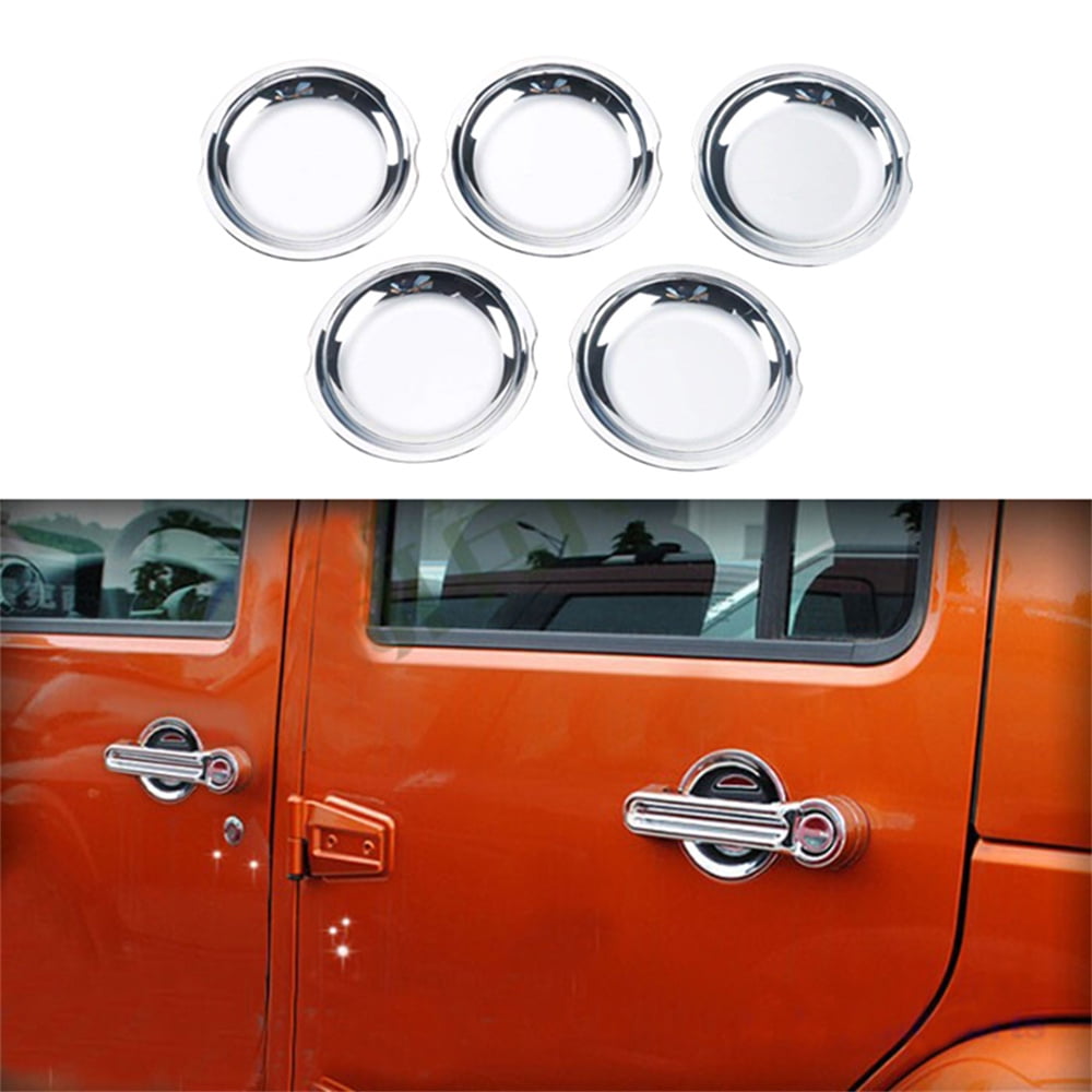 Phyun Chrome Door Handle Bowl Cover Trim Decor Accessories For Jeep Wrangler JK 07-17