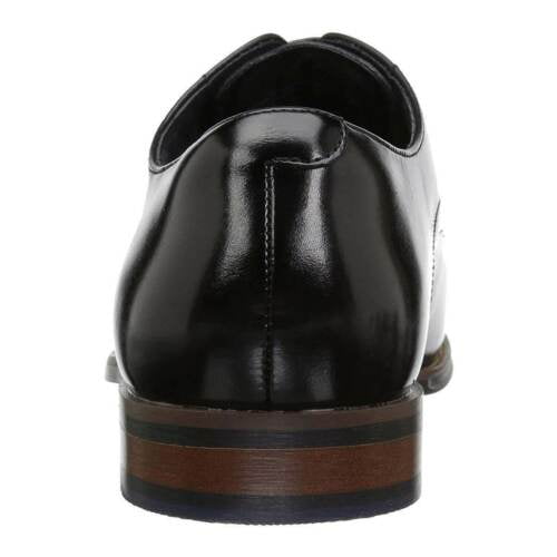 Stacy Adams Men s Ballard Plain Toe Lace up Oxford Black 10.5M Size Walmart