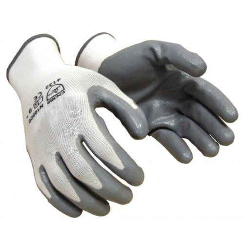 New 36 PAIRS Black coated nitrile 13 gauge machine knit nylon safety Glove 