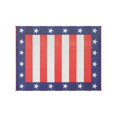 thumbnail image 2 of Faulkner Patio Mat 46502 Independence Day Design; 20 Foot Length x 8 Foot Width; Red/White/Blue; Polypropylene; Reversible Fabric; Mold And Mildew Resistant; Without Grommets/Storage Bag, 2 of 3