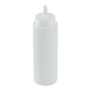 Plastic Squeeze Bottle, Condiment Bottle - Clear - Premium Plastic - 8 oz - Precision Tip - 1ct Box