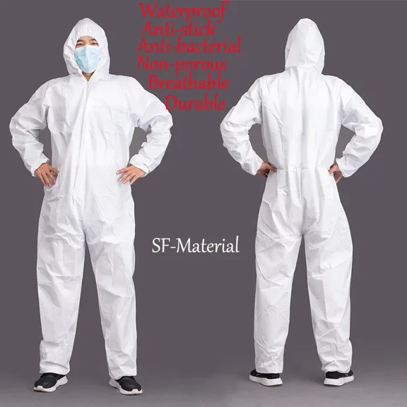 Disposable Breathable Dustproof Water Oil Resistant Work Safety Overall Anti Dust Spary Painting Decorating Labour Coverall Suit