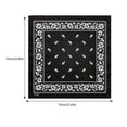 thumbnail image 3 of 55x55cm Print Bandana Western Bandanas Fashion Neck Scarf Street Dance Headscarf Head Wrap Hiphop Head Covering, 3 of 7