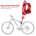 thumbnail image 4 of Clip de tubo de sillín de bicicleta Abrazadera de tija de sillín de bicicleta MTB de liberación rápida (rojo 31,8 mm) Likrtyny Para estrenar, 4 of 8
