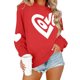 thumbnail image 4 of Xuyuer Valentine's Sweatshirt Women Love Heart Graphic Pullover Top Valentines Gifts Shirt, 4 of 9