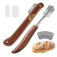 thumbnail image 1 of 2 Cuchillos para Cortar Pan, Herramienta para Marcar Masa Madre con 10 Cuchillas Reemplazables, Manejar de Madera, Herramienta para Cortar Cojos, 1 of 7