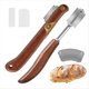 thumbnail image 1 of 2 Cuchillos para Cortar Pan, Herramienta para Marcar Masa Madre con 10 Cuchillas Reemplazables, Manejar de Madera, Herramienta para Cortar Cojos, 1 of 5