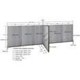 thumbnail image 2 of GOF T-shaped Freestanding Partition (66”D x 252”W x 72”H) Office Room Divider, Privacy Screen, Workstation Cubicle, 2 of 11