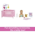 thumbnail image 5 of Barbie Skipper Babysitters Playset with Skipper Doll, Baby Doll with Sleepy Eyes, Crib & Accessories, 5 of 7