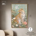 thumbnail image 5 of Leopard Spring Canvas Vintage Animal Art by Art Remedy, Gold Frame, 36" x 54", 5 of 7