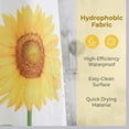 thumbnail image 4 of Unique Bargains Boho Shower Curtain Sets with Hooks Yellow Single Sunflower 71"W x 71"L, 4 of 8