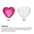 thumbnail image 4 of 60 Pcs Acrílico Corazón Rhinestone 12mm Parte Posterior Plástica Gemas Adhesivas para Manualidades, Rosa, 4 of 7