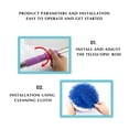 thumbnail image 6 of Wireless Glass Floor Car Cleaner,No Need to Bend over 180 Degree Automatic Rotating Electric Mop for Household Kitchen Ceiling High Reach, 6 of 7