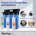 thumbnail image 3 of iSpring WGB32B-DS Heavy Duty 3-Stage Whole House Water Filter, 3 of 10