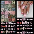 thumbnail image 3 of 1 Box 3D Resin Pink Series Multi Style Nail Art Decoration Butterfly Bow Flower Bear Heart Shaped Nail Charms DIY Accessories, 3 of 8