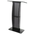 thumbnail image 1 of KFFKFF Levier Transparent, Support de Levier Transparent de 47 Pouces avec Espace de Lecture Extensible et Support de Rangement, Podiums en Acrylique Transparent Verticaux pour Institution Religieuse, Bureau, Institution Éducative, Noir, 1 of 9