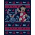 thumbnail image 2 of Boy's Lilo & Stitch Tropical Ugly Sweater  Graphic Tee Navy Blue X Large, 2 of 4