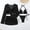Black, variant on Women's 4 Piece Halter Triangle Bikini Set with Mesh Long Sleeve Cover Ups Beach Vacation Swimsuit
