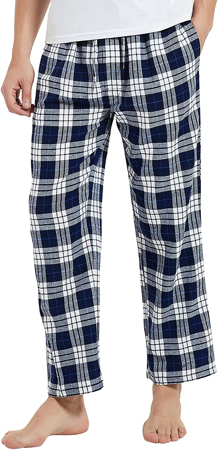 Men's Pajama Pants Comfy Mens Plaid 