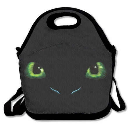 How To Train Your Dragon Toothless Reusable Lunch Bag/Backpack/Tote With Zipper, Carry Handle And Shoulder Strap For Adults Or
