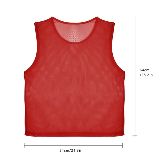 Breathable Football Vest, Loose Fit 12 Pack Jerseys for Team Sports Games, Fast Drying Mesh Design, Suitable for Football, Soccer, Basketball, Volleyball
