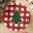 thumbnail image 2 of Yhmxh Christmas Round Area Rug Non-Slip Doormat Xmas Non-Slip Floor Mat Merry Christmas Tree Round Area Rug Carpet for Bedroom Living Room Study Playing Carpet, 24" Machine Washable, 2 of 6