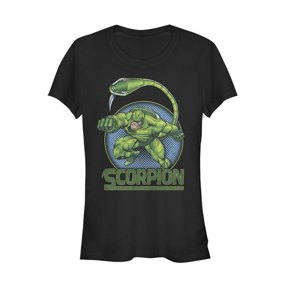 Junior's Marvel Scorpion Attack Graphic Tee Black Small