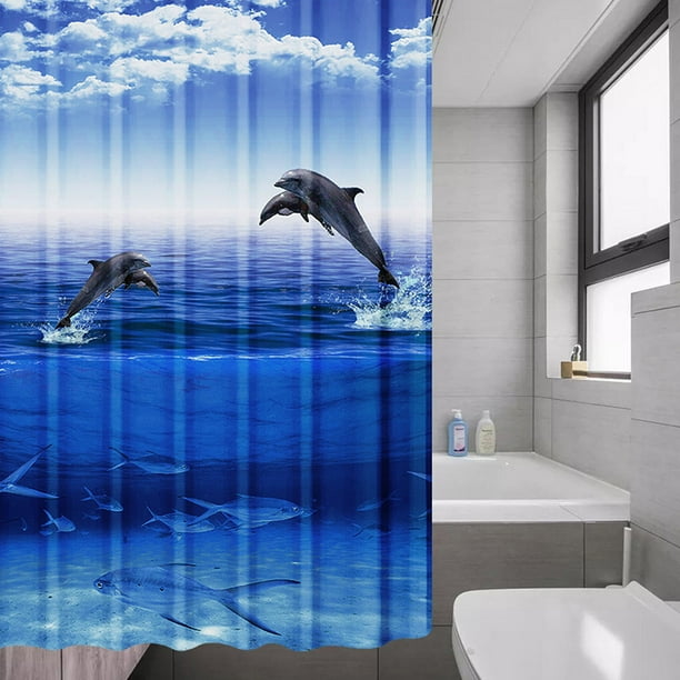 NEWEEN Shower Curtain 72 x 72 Polyester Waterproof Heavy Duty Shower