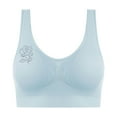 thumbnail image 1 of Women's Adjustable Ribbed Bra - Wireless Seamless Bralette | Lightweight Full Coverage with Wide Straps for Large Bust Support, 1 of 6