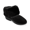 Isotoner Signature Women's Black Memory Foam Microsuede Comfort Slippers, 8.5-9