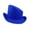 Royal Blue, variant on inhzoy Classic Fedora Hat Flat Top Hat Gentleman Topper Hats Derby Cap for Cocktail Formal Party Royal Blue One Size