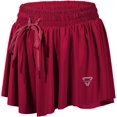 thumbnail image 1 of Pantalones cortos 2 en 1 fluidos para correr para mujeres Gimnasio Yoga Atlético Mujeres Entrenamiento Biker Spandex Lounge Sweat Falda Verano (burdeos) Feliz Sencillez, 1 of 4