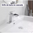 thumbnail image 3 of Monomando Lavabo Baño Tipo Cascada Acero Inoxidable Cromado, 3 of 4