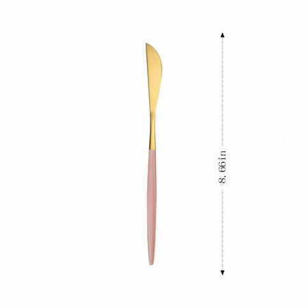 

Tea Spoon Dinner Fork Dessert Knife Powder Gold Stainless Steel Dinnerware Kitchen Accessories Wedding Cutlery Western Tableware
