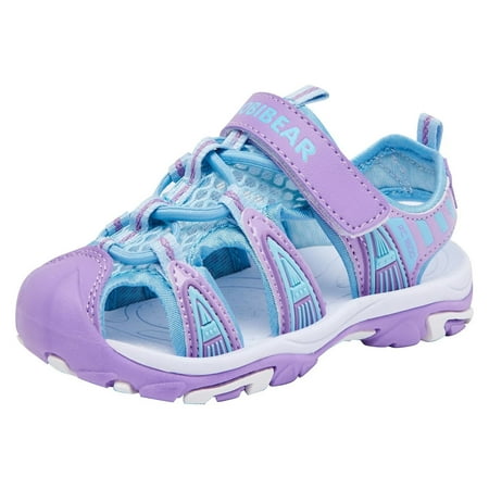 

2024 Girls Closed Toe Sandals Summer Water Shoes(Toddler/Little Kid)