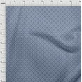 thumbnail image 4 of oneOone Velvet Medium Blue Fabric Geometric Craft Projects Decor Fabric Printed By The Yard 58 Inch Wide, 4 of 5