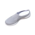 thumbnail image 2 of Hurxie Women's Breathable Mesh Flats Shoes, Soft Loafers Flats, White Slip on Shoes Loafer Gray 37, 2 of 6