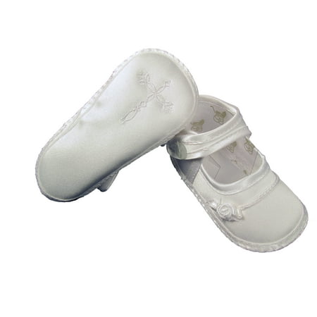 

Girls Satin Shoe with Embroidered Celtic Cross(Baby)
