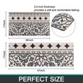 thumbnail image 7 of Blue Geometric Flower Diamond Pattern Kitchen Rugs Sets Of 2,Anti Fatigue Kitchen Mat Rugs Non Slip Washable,Decorative Kitchen Floor Mats for Kitchen,Sink,Laundry,17"x30"+17"x47", 7 of 7