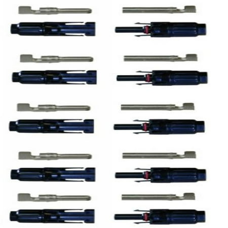Female Water - RENOGY 5 Pair MC4 Male/ Female Solar Panel Cable Connectors Double Seal Rings for Better Waterproof Effect